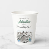 アドベンチャーワアウェイズフォレストベビーシャワー山 紙コップ (裏面)