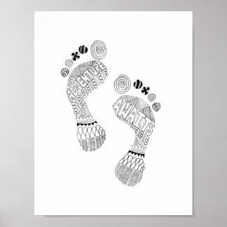 アドベンチャーワアウェイズベアフットポスター ポスター