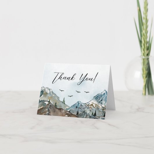 アドベンチャーワアウェイズベビーシャワーサンキューカード サンキューカード (正面)