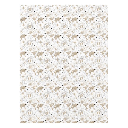 アドベンチャーワアウェイズベビーシャワーテーブルクロス テーブルクロス (正面)