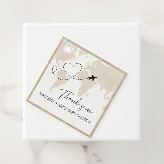 アドベンチャーワアウェイズベビーシャワーメッセージカード フェイバータグ (インサイチュ)