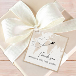 アドベンチャーワアウェイズベビーシャワーメッセージカード フェイバータグ