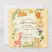 アドベンチャーワアウェイズベビーシャワー角丸 招待状 (正面)