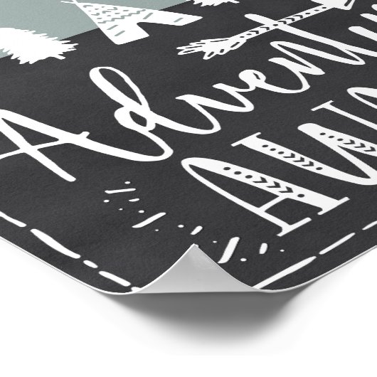 アドベンチャーワアウェイズボホマウンテンズテペアートポスター ポスター (角)