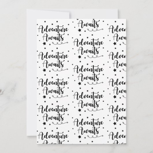 アドベンチャーワアウェイズマウンテンシーン卒業パーティー 招待状 (裏面)