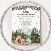 アドベンチャーワアウェイズマウンテンベビーシャワー 招待状