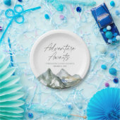 アドベンチャーワアウェイズマウンテンボーイベビーシャワー ペーパープレート