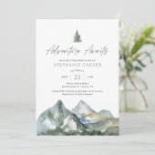 アドベンチャーワアウェイズマウンテンボーイベビーシャワー 招待状 (スタンド正面)