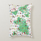 アドベンチャーワアウェイズワールドマップビークル アクセントクッション (正面(垂直))