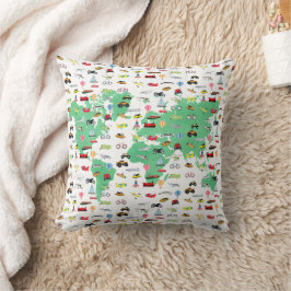 アドベンチャーワアウェイズワールドマップビークル クッション