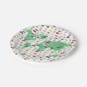 アドベンチャーワアウェイズワールドマップビークル ペーパープレート (アングル)