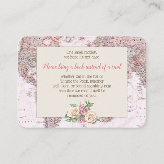 アドベンチャーワアウェイズワールドマップブックリクエスト エンクロージャーカード (正面)