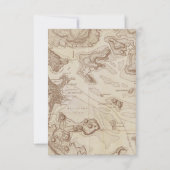 アドベンチャーワアウェイズワールドマップベビーシャワー サンキューカード (裏面)