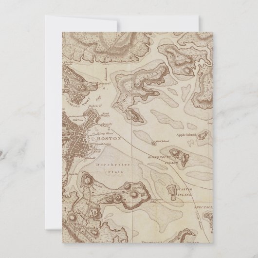 アドベンチャーワアウェイズワールドマップベビーシャワー 招待状 (裏面)