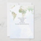 アドベンチャーワアウェイズワールドマップリタイアメントパーティー 招待状 (裏面)