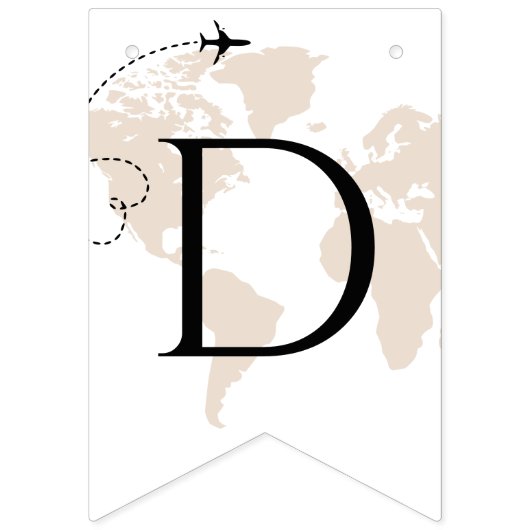 アドベンチャーワアウェイツTRAVEL世界地図卒業 バンティングフラッグ (第2の旗)