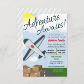 アドベンチャーワアーズムービングパーティの招待状 招待状 (正面/裏面)