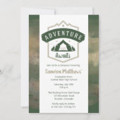 アドベンチャーワイーズキャンプ卒業パーティー 招待状 (正面)