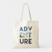アドベンチャーワードアートトラベルファンはっきりした美学 トートバッグ (裏面)