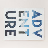 アドベンチャーワードアート旅行写真 ジグソーパズル (横)