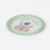 アドベンチャーワールドト結婚ラベルズ婚約パーティ ペーパープレート (アングル)