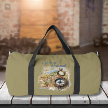 アドベンチャーヴィンテージコンパスジムトラベルダッフルバッグ