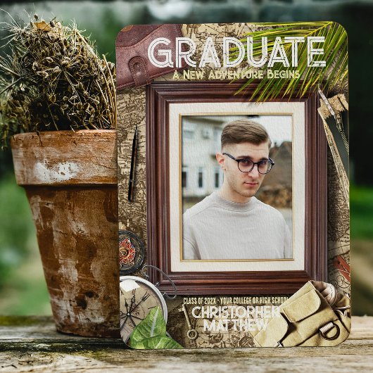 アドベンチャー卒業お知らせをパーソナライズ 招待状