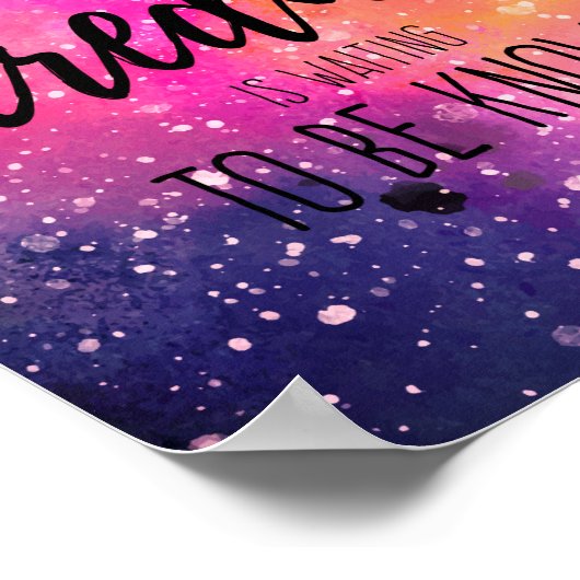 アドベンチャー宇宙引用文 ポスター (角)