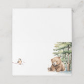 アドベンチャー待ちウッドランドベアーベイビーシャワー プレイスカード (外部開封)