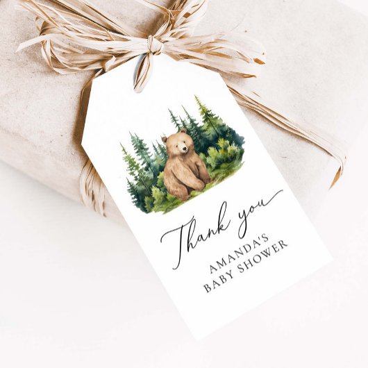 アドベンチャー待ちウッドランドベア ギフトタグ