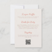 アドベンチャー待ちカワイリスQRコードベビーシャワー 招待状 (裏面)