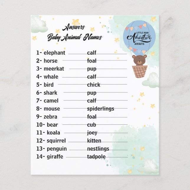 アドベンチャー待ちクマおもしろいベビー答え動物ゲーム (正面)