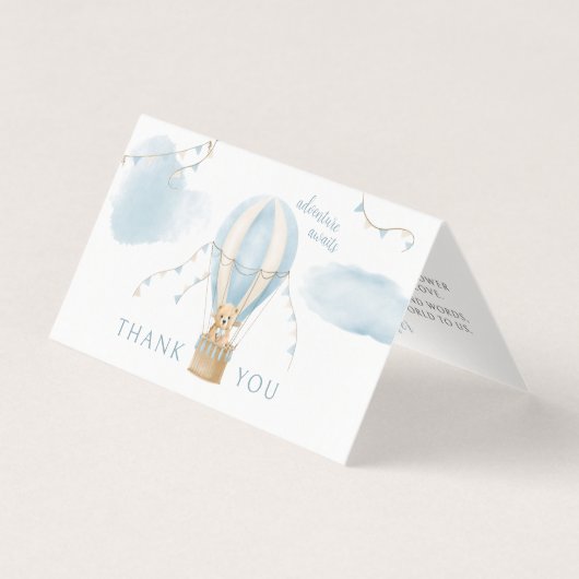 アドベンチャー待ちテディベア赤ちゃんシャワー折りたたみ (正面)