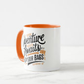 アドベンチャー待ちパックあなたのバッグ、旅行 マグカップ (正面左)