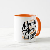 アドベンチャー待ちパックあなたのバッグ、旅行 マグカップ (正面右)