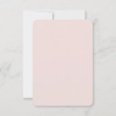 アドベンチャー待ちピンクホットエアバルーンベビーシャワー サンキューカード (裏面)