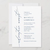 アドベンチャー待ちブライダルシャワーディナーパーティー 招待状 (正面)