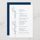 アドベンチャー待ちブライダルシャワーディナーパーティー 招待状 (正面/裏面)