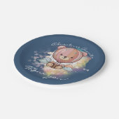 アドベンチャー待ちベアホットエアバルーン赤ちゃんシャワー ペーパープレート (アングル)