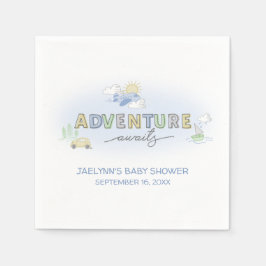 アドベンチャー待ち旅行パーソナライズされた- スタンダードカクテルナプキン