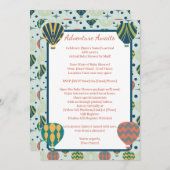 アドベンチャー待ち熱気球シャワー距離 招待状 (正面/裏面)