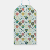 アドベンチャー待ち熱気球セージ赤ちゃんシャワー ギフトタグ (裏面)