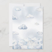 アドベンチャー待ち熱気球ベビーシャワー 招待状 (裏面)