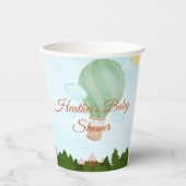 アドベンチャー待ち熱気球ベビーシャワー 紙コップ (正面)