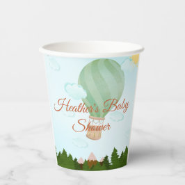 アドベンチャー待ち熱気球ベビーシャワー 紙コップ