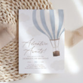 アドベンチャー待ち熱気球ボーイ1st誕生日 招待状