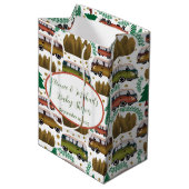 アドベンチャー待ち男女兼用：赤ちゃんシャワー ミディアムペーパーバッグ (正面アングル)