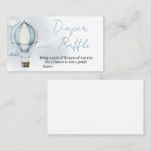 アドベンチャー待ち赤ちゃんシャワーおむつラッフル 名刺 (正面/裏面)