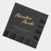 アドベンチャー待ち赤ちゃんシャワーフォイル押しナプキンス 箔ナプキン (左)