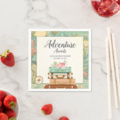 アドベンチャー待ち赤ちゃんシャワーペーパーナプキントラベル スタンダードカクテルナプキン (インサイチュ)